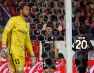 Aymeric Laporte hizo el 0-1 para el Athletic.