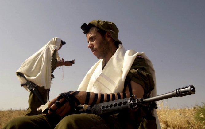 Un soldado ultraortodoxo israelí en una foto de archivo