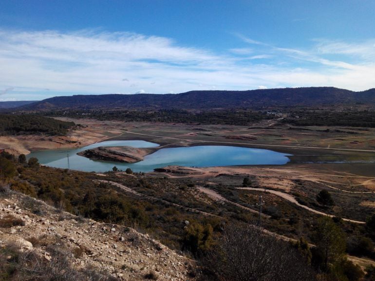 Embalse de Entrepeñas el pasado domingo 18 de marzo