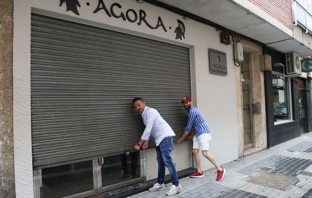 Los hosteleros han pedido ayudas ante el cierre obligado de sus locales