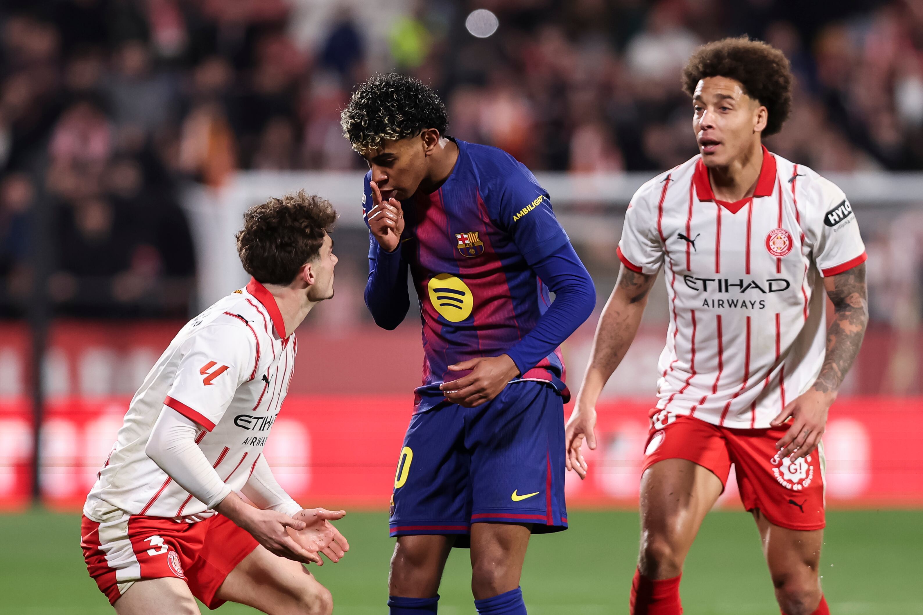 Lamine Yamal amb Joel Roca i Witsel