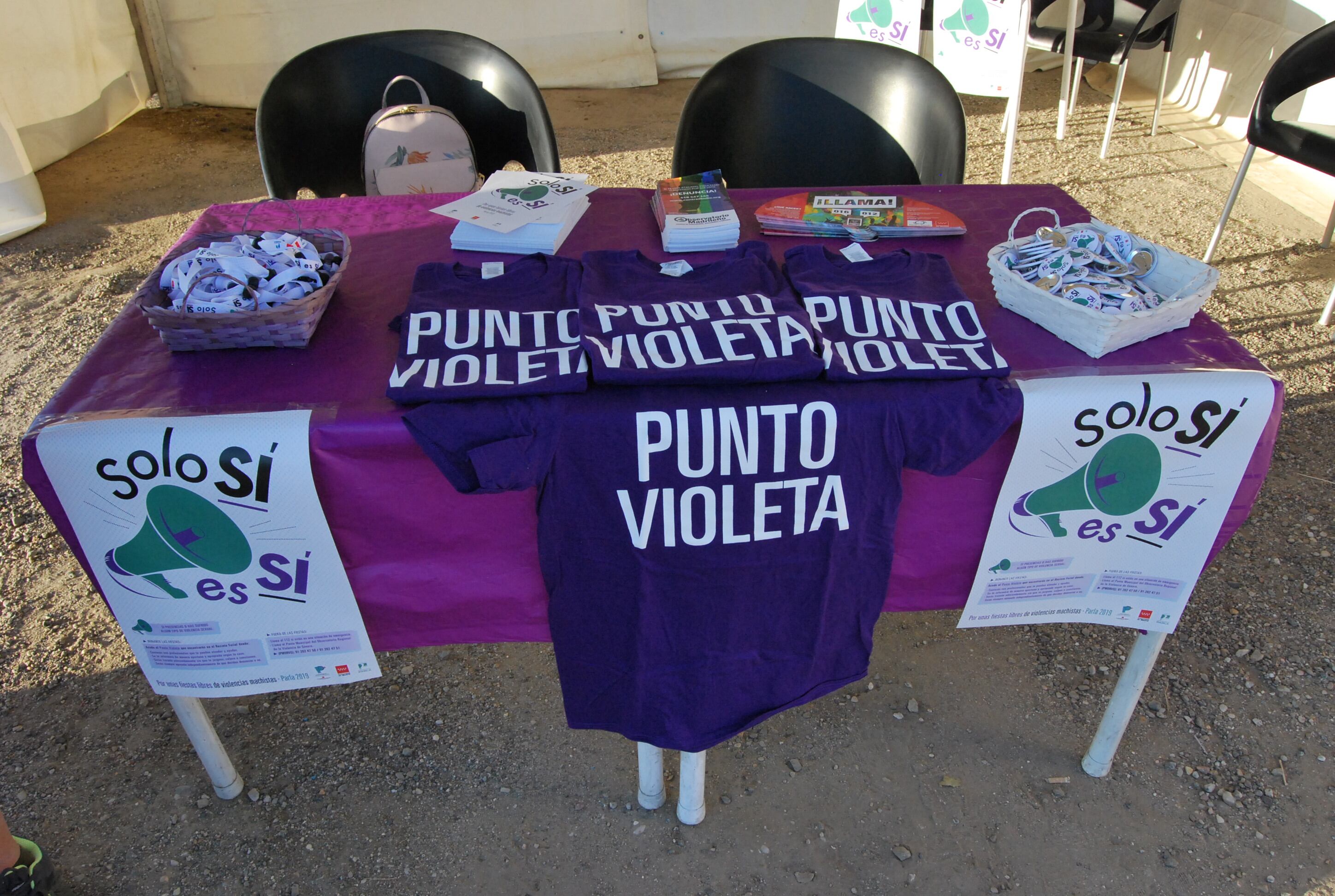 Imagen de archivo del punto violeta en las fiestas patronales de Parla