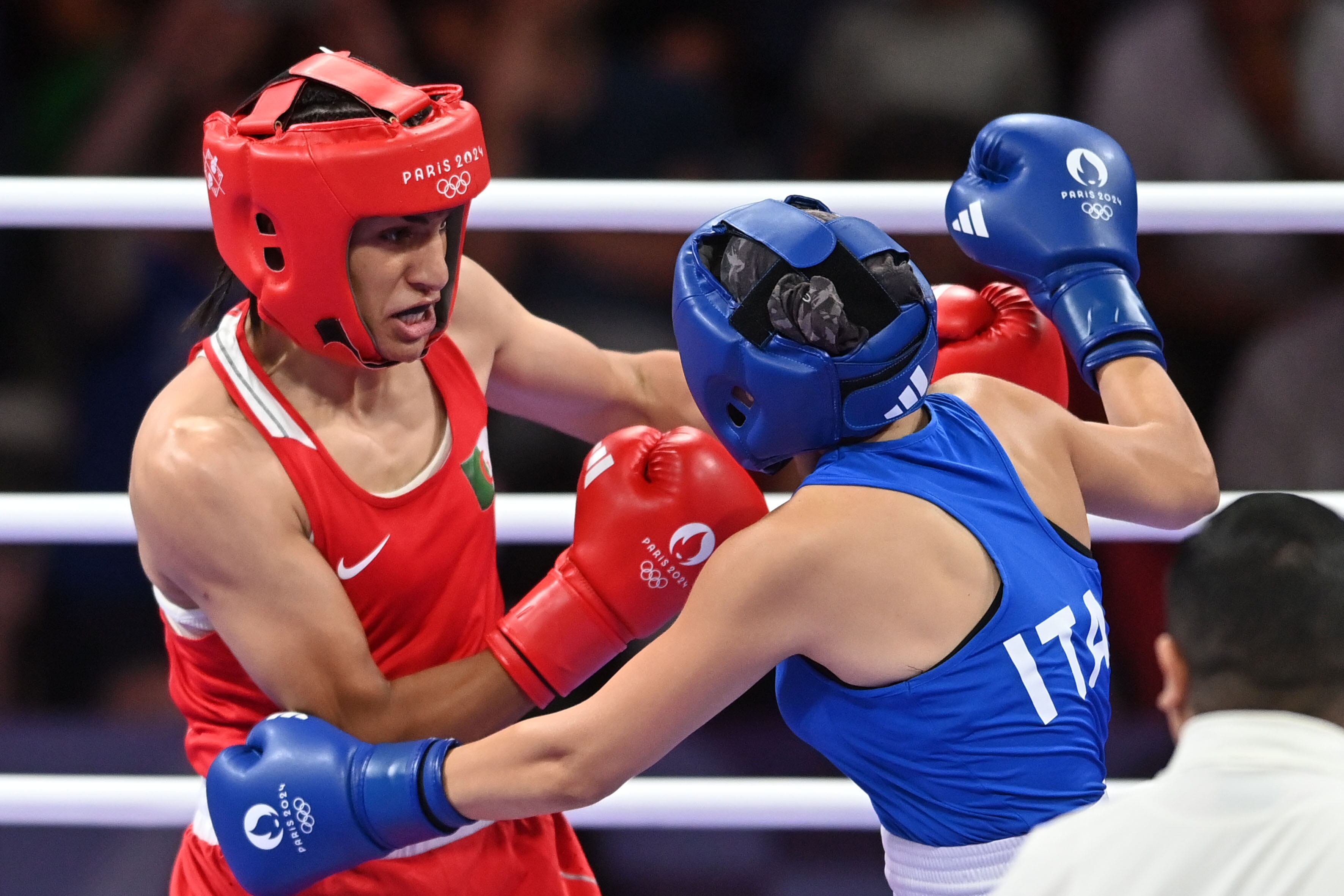 Combate entre Imane Khelif y Angela Carini en la primera ronda de París 2024