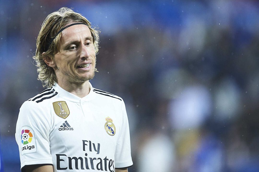 Luka Modric durante el partido contra el Alavés. 