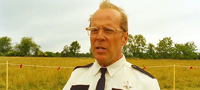 El actor Bruce Willis, en un fotograma de la película &#039;Moonrise Kingdom&#039;