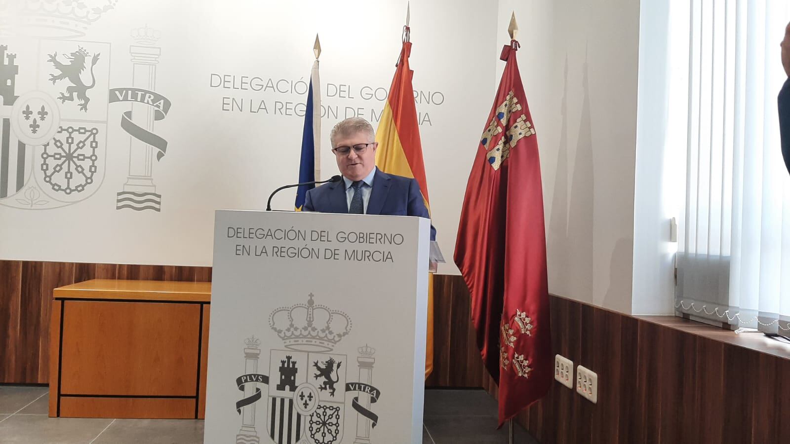 El Delegado del Gobierno, José Vélez