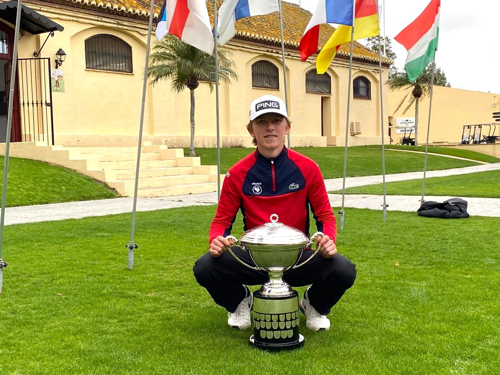 El francés Hugo Le Goff ganador de la Copa del Rey de golf celebrada en el Guadalhorce Golf