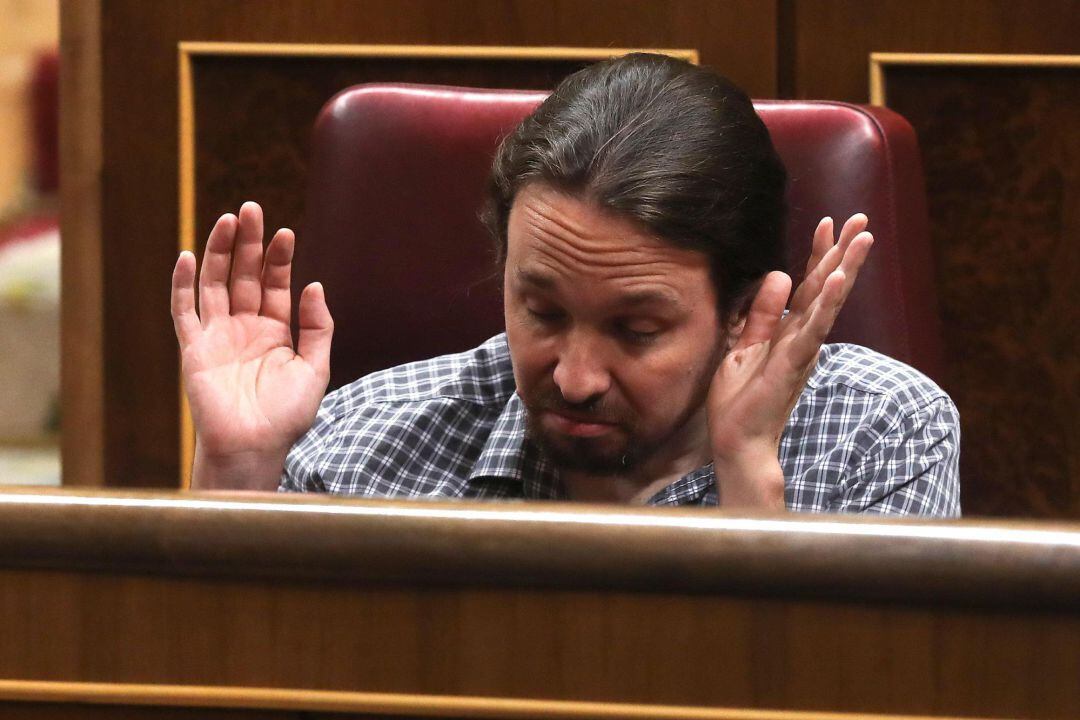 El líder de Unidas Podemos, Pablo Iglesias