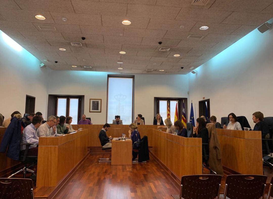 Imagen del pleno del Ayuntamiento de Ibiza