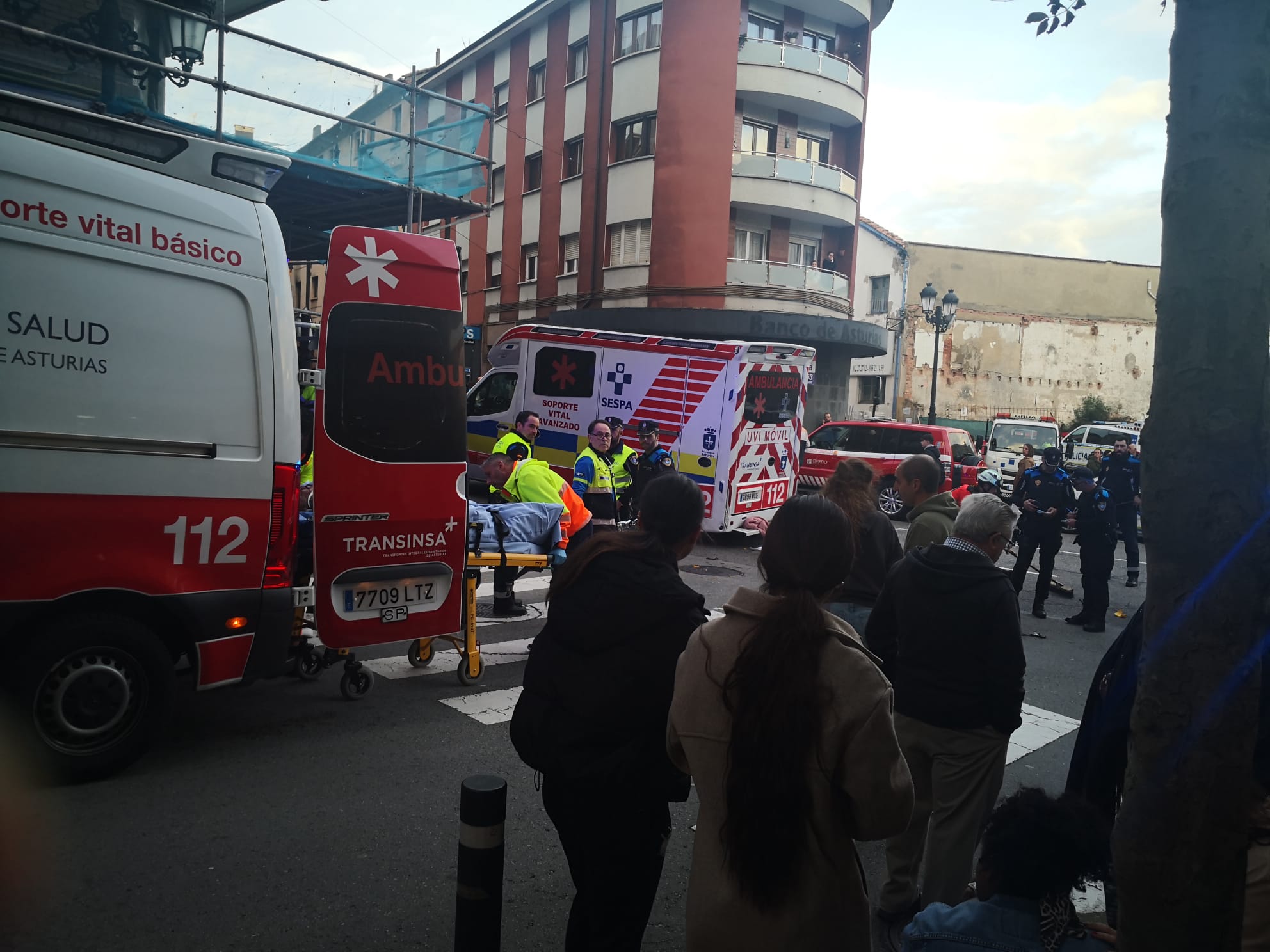 Atropello múltiple en Ciudad Naranco