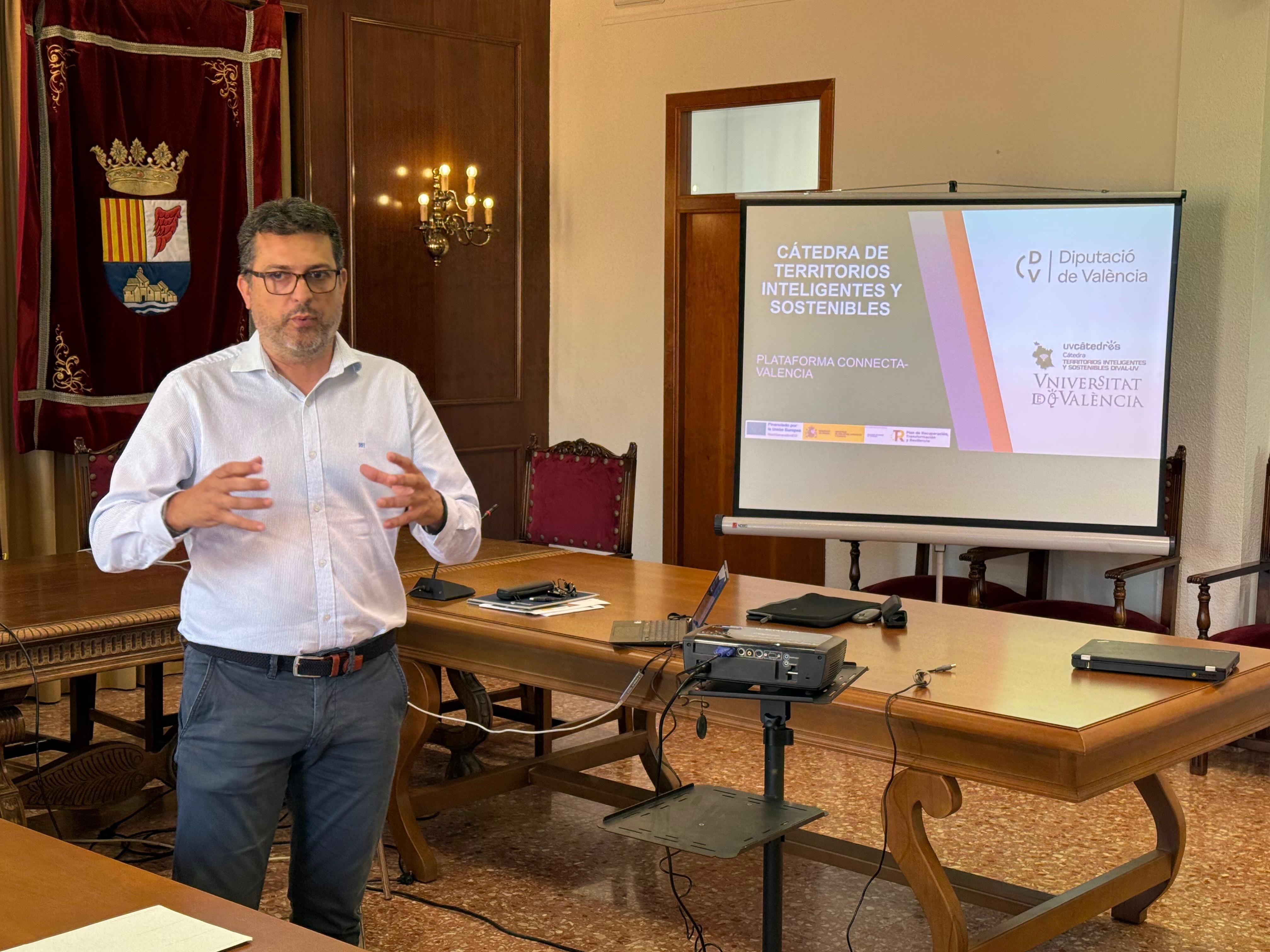 Juan Ramón Adsuara en la Llosa de Ranes. Fuente: Diputació de València