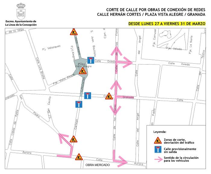 Cortes de calles en La Línea