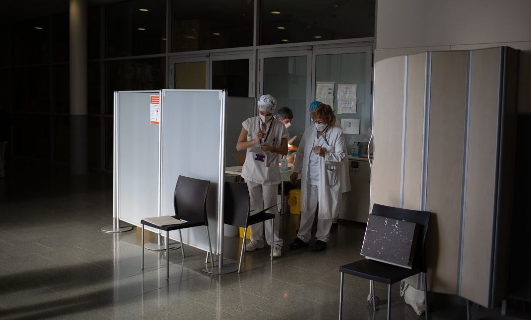 La campaña de vacunación en el Hospital Clínico.