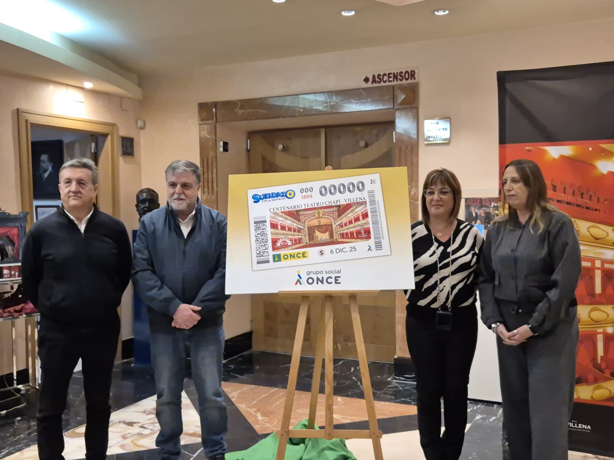 Presentación del cupón de la ONCE