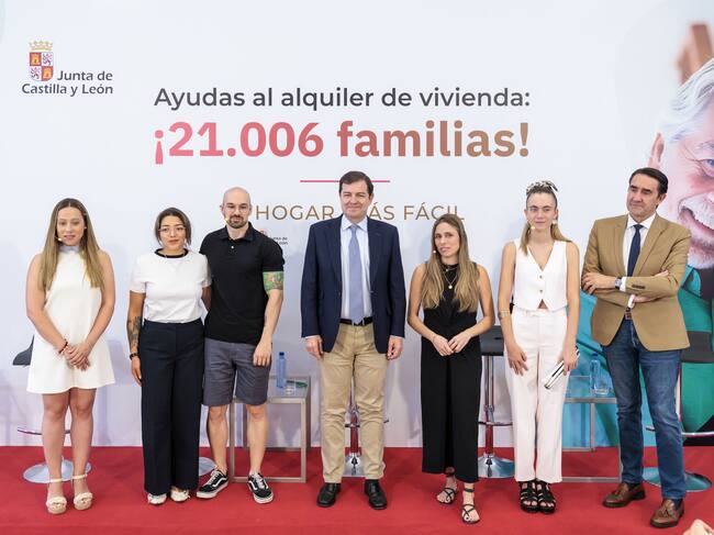 El presidente de la Junta de Castilla y León, Alfonso Fernández Mañueco, presenta medidas en materia de vivienda en la Comunidad | Fuente: Junta de Castilla y León