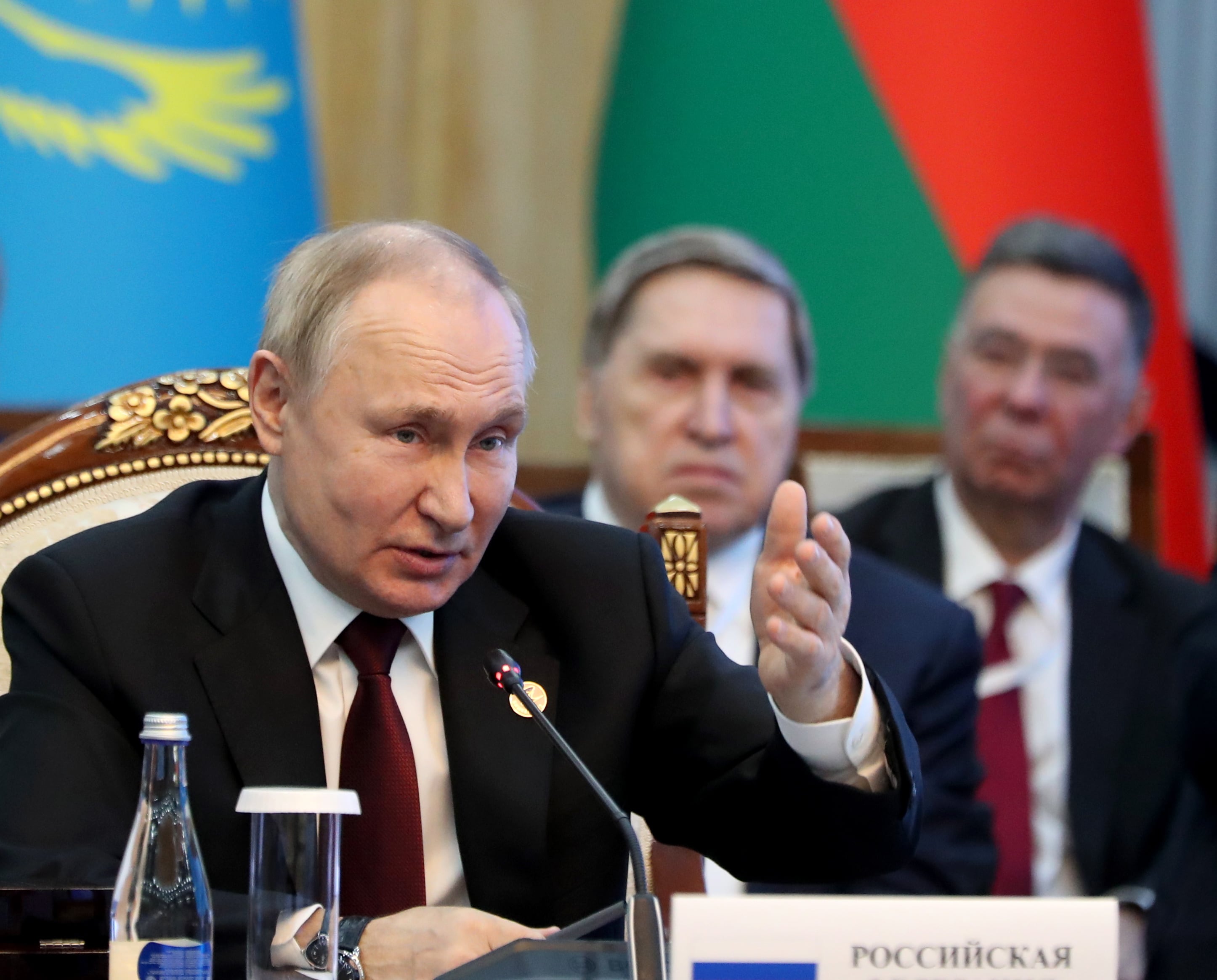 Vladímir Putin durante la Unión Económica Euroasiática de Bishkek