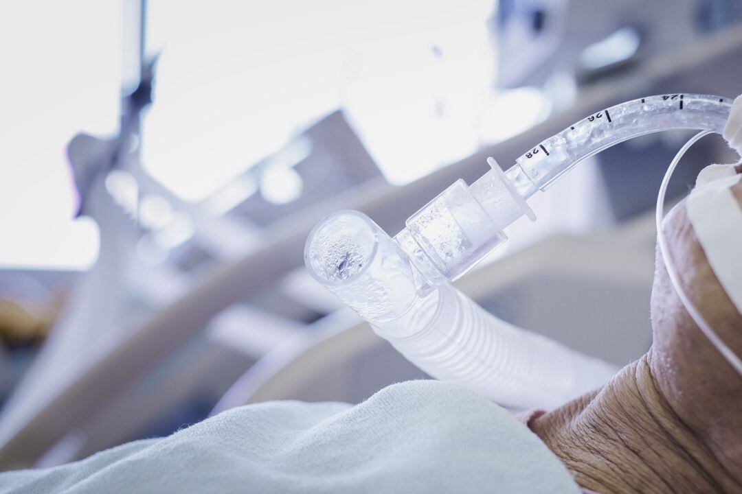 Paciente con respirador 