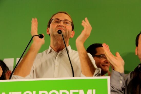 Joan Herrera, a la nit electoral