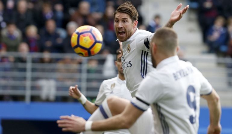 Sergio Ramos, durante el partido ante la Sociedad Deportiva Eibar