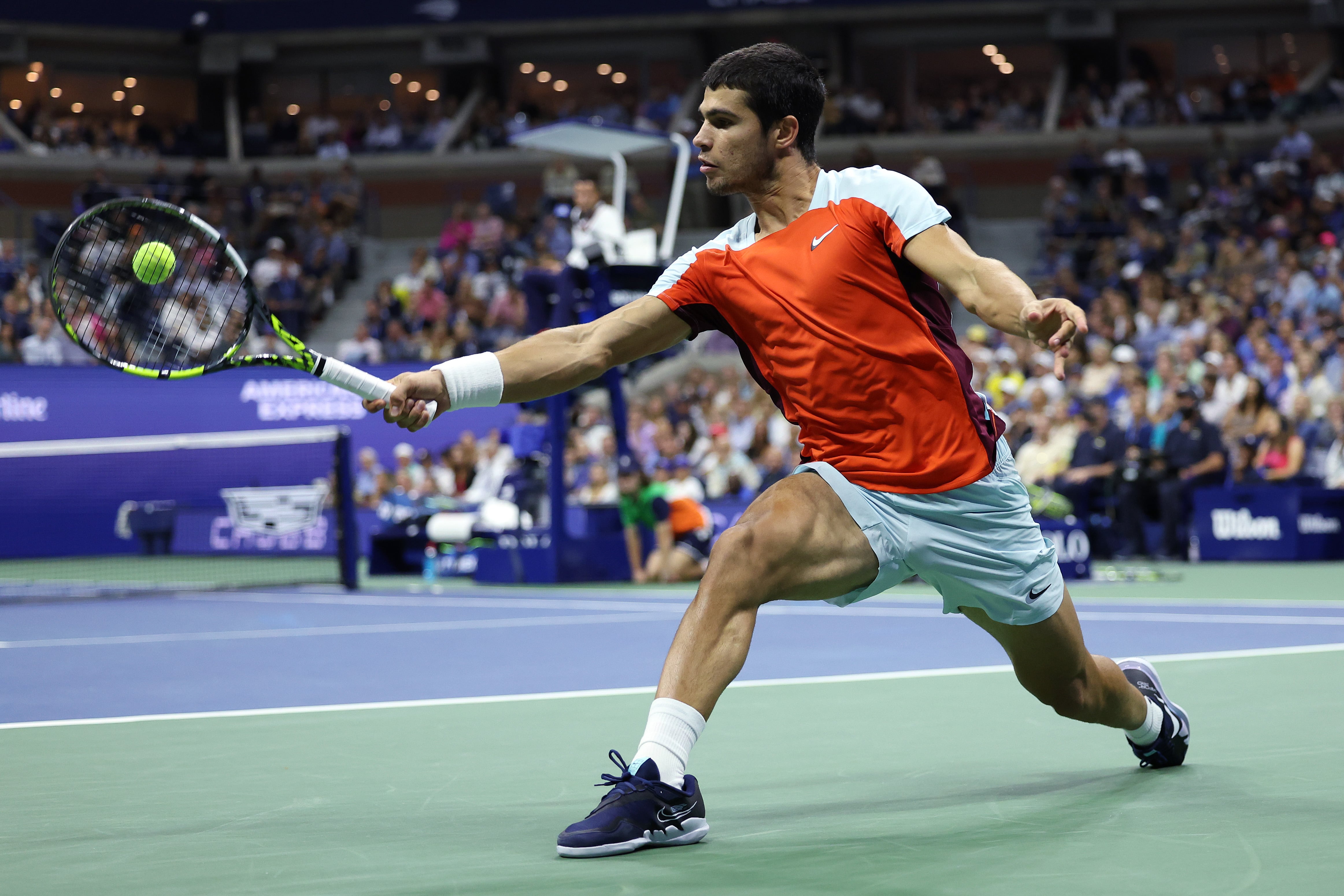 Alcaraz, durante la final del US Open.