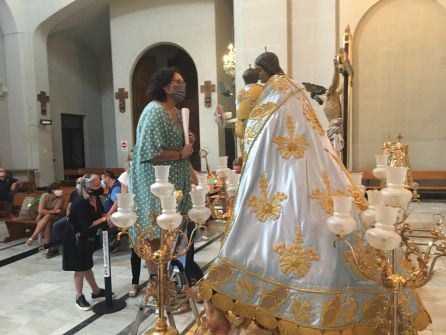 Pacheco se ha encomendado a la Virgen de la Salud de Elda antes de su pregón