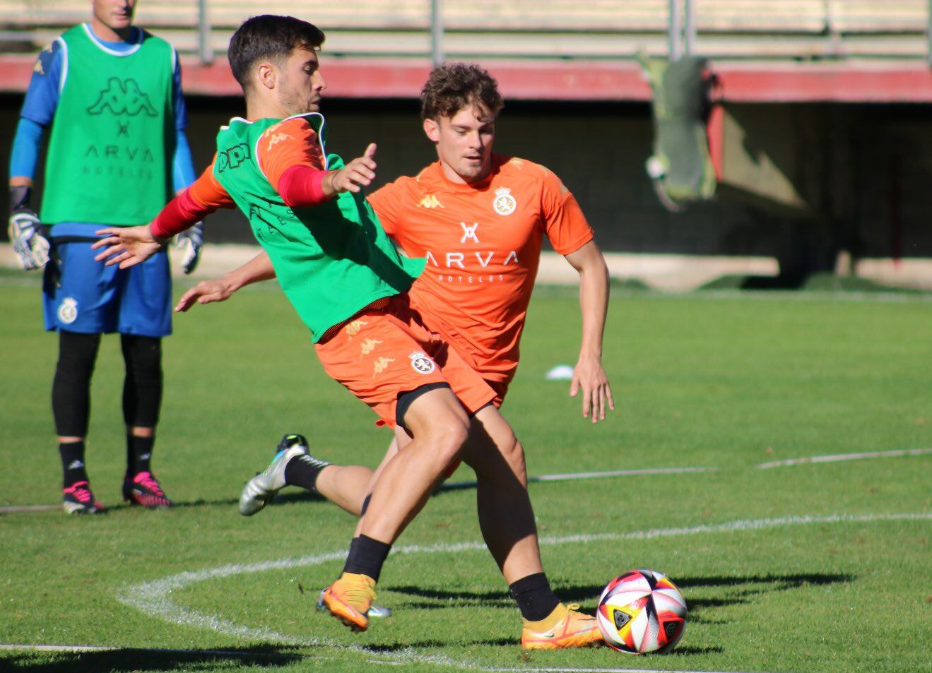 Marcos y Solar durante un entrenamiento.