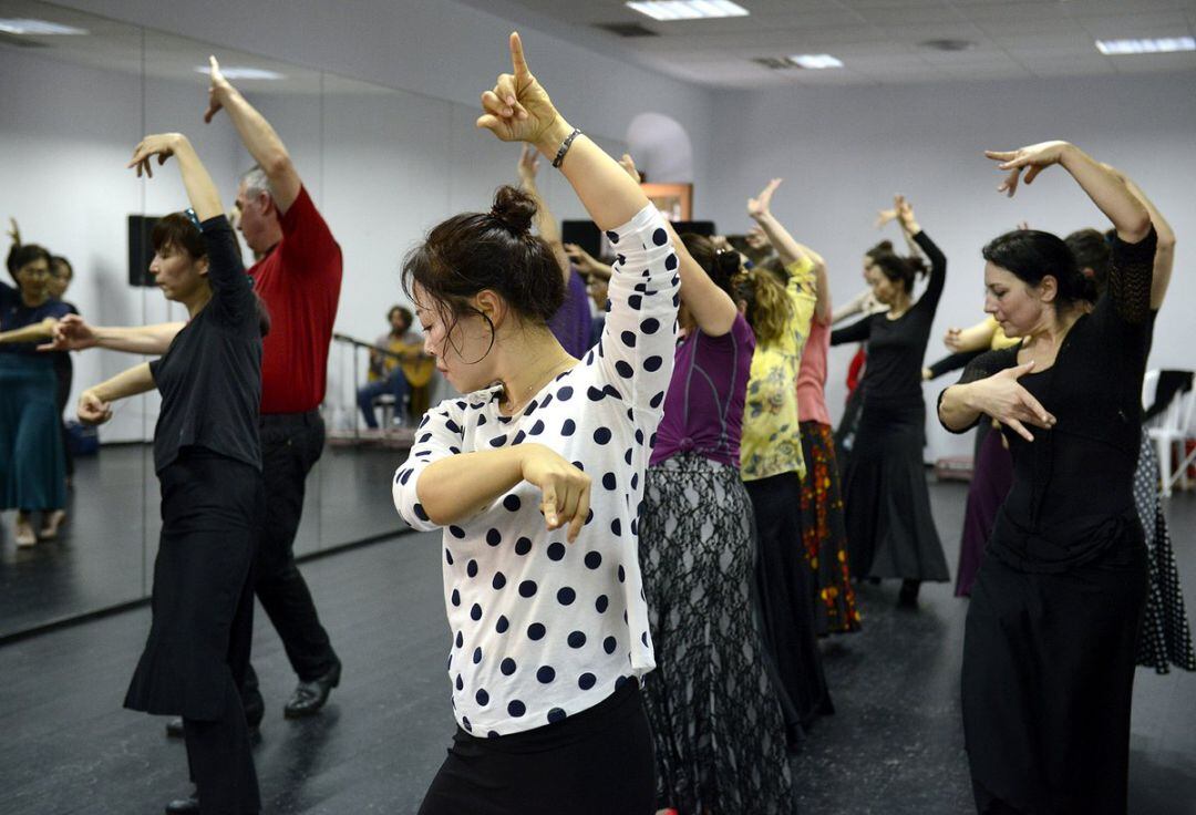 Imagen de una de las alumnas del Festival de Jerez