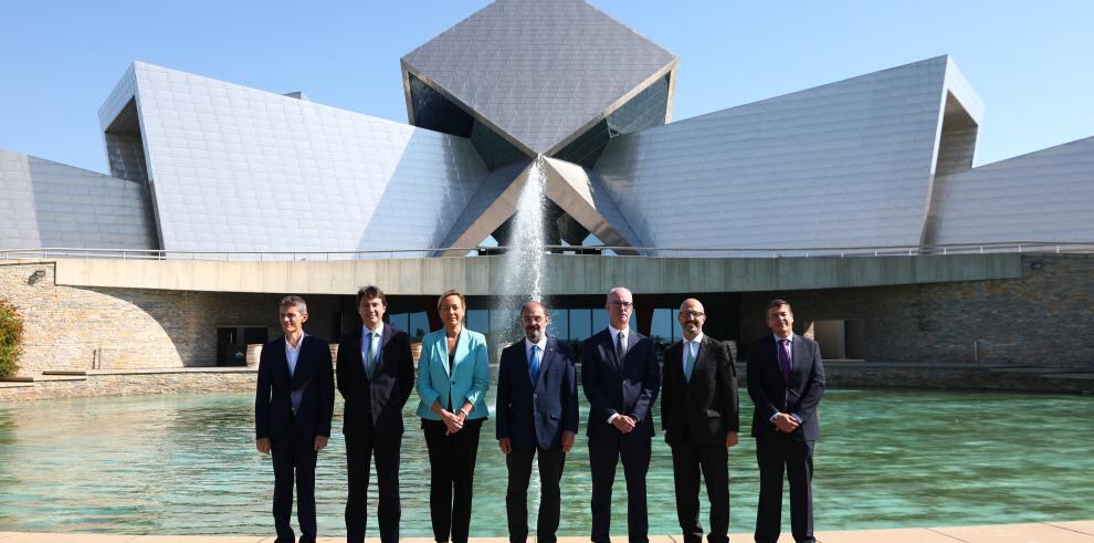 Presentación del proyecto de Glicopepton Biotech a la que ha asistido el Presidente de Aragón, Javier Lambán.