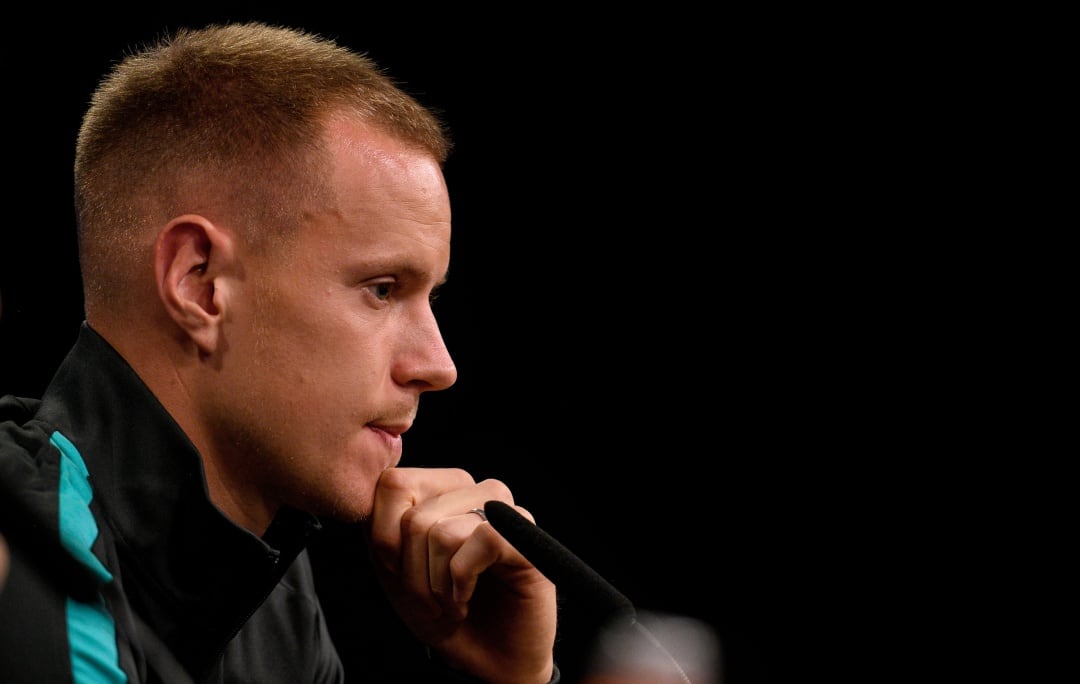 Ter Stegen durante rueda de prensa