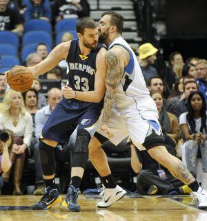 Marc Gasol trata de superar la marca de Nikola Pekovic, de Timberwolves.