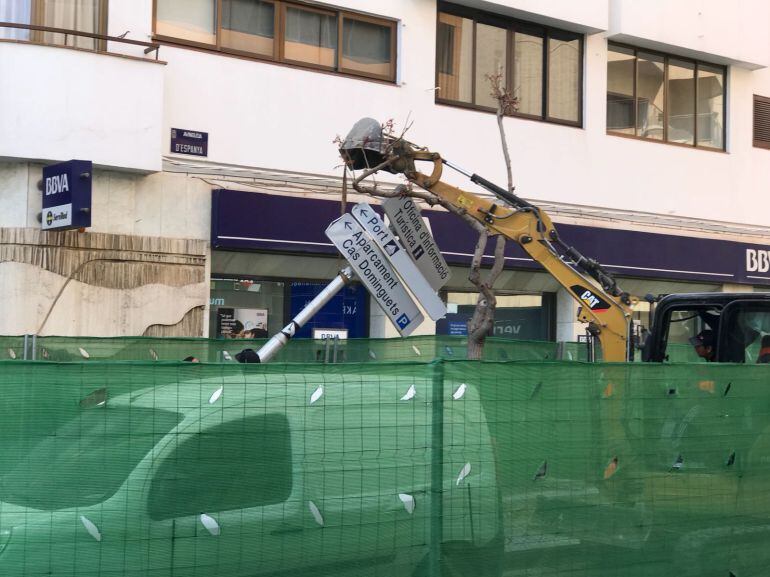 Imagen de archivo de las obras de la Avenida España