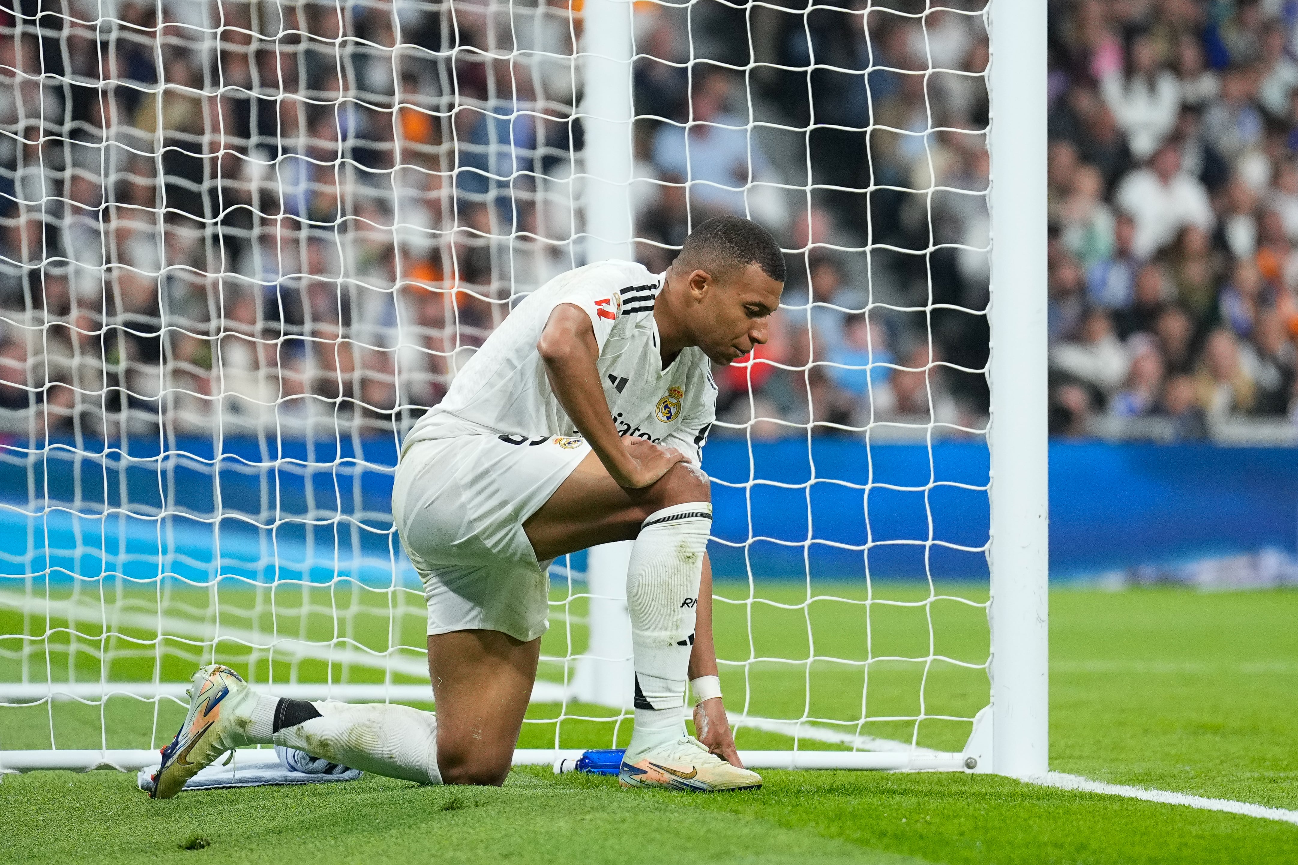 Kylian Mbappé, después d euna acción en el Real Madrid - Getafe