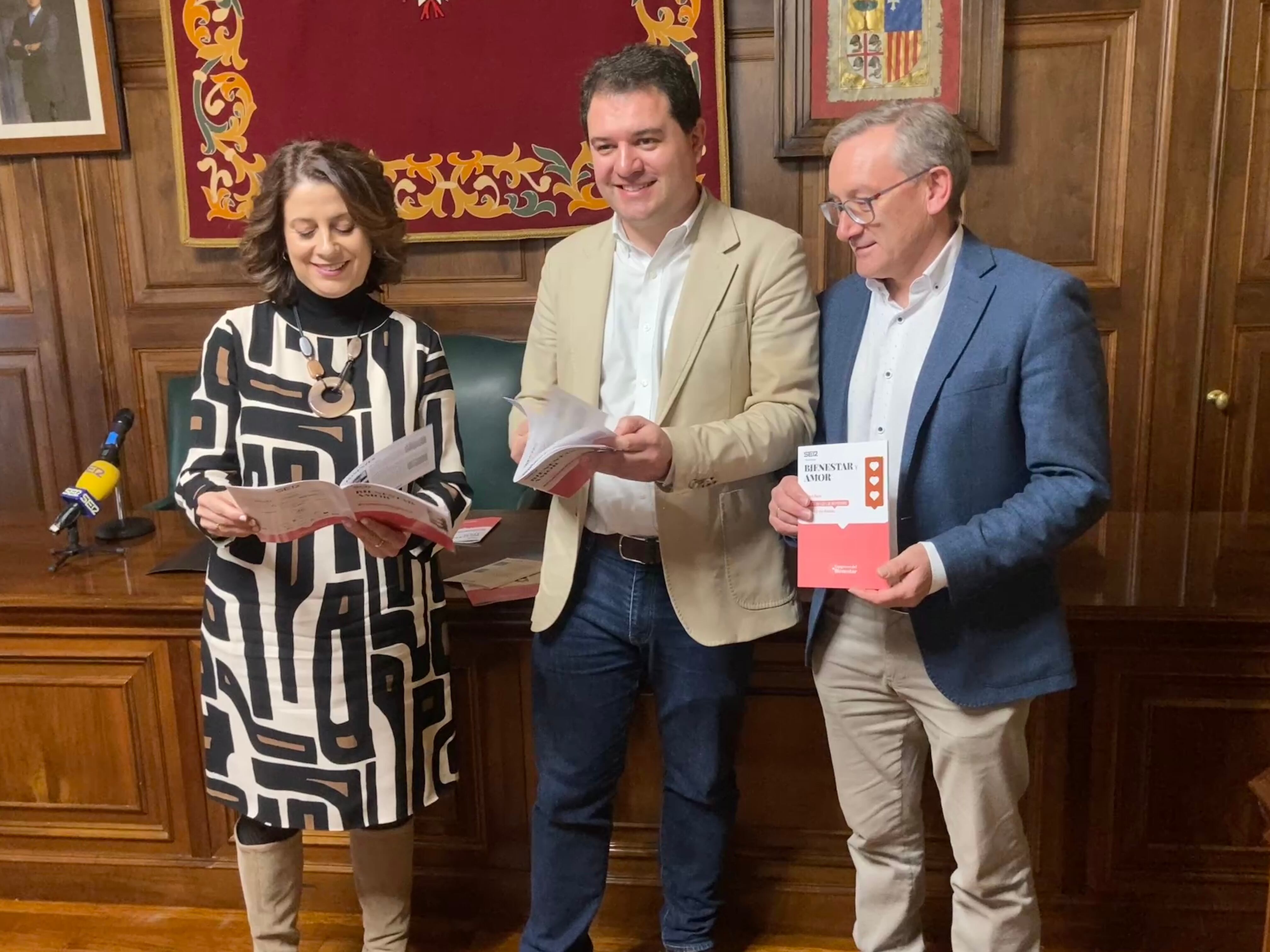 Emma Buj, Daniel Traver y Joaquín Juste, esta mañana en la presentación