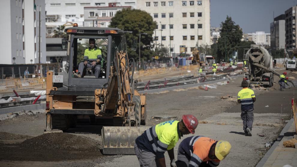 Obras de ampliación del Metrocentro en San Francisco Javier