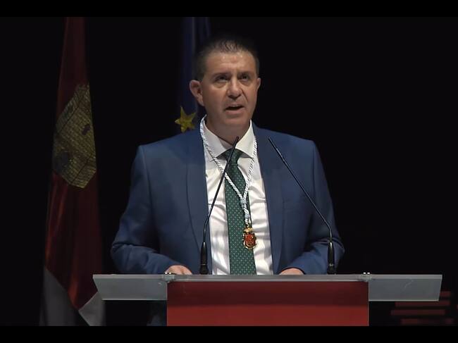 Santiago Cabañero, durante su discurso