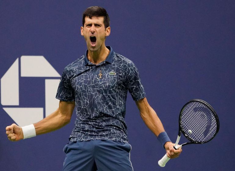 Djokovic celebra la victoria