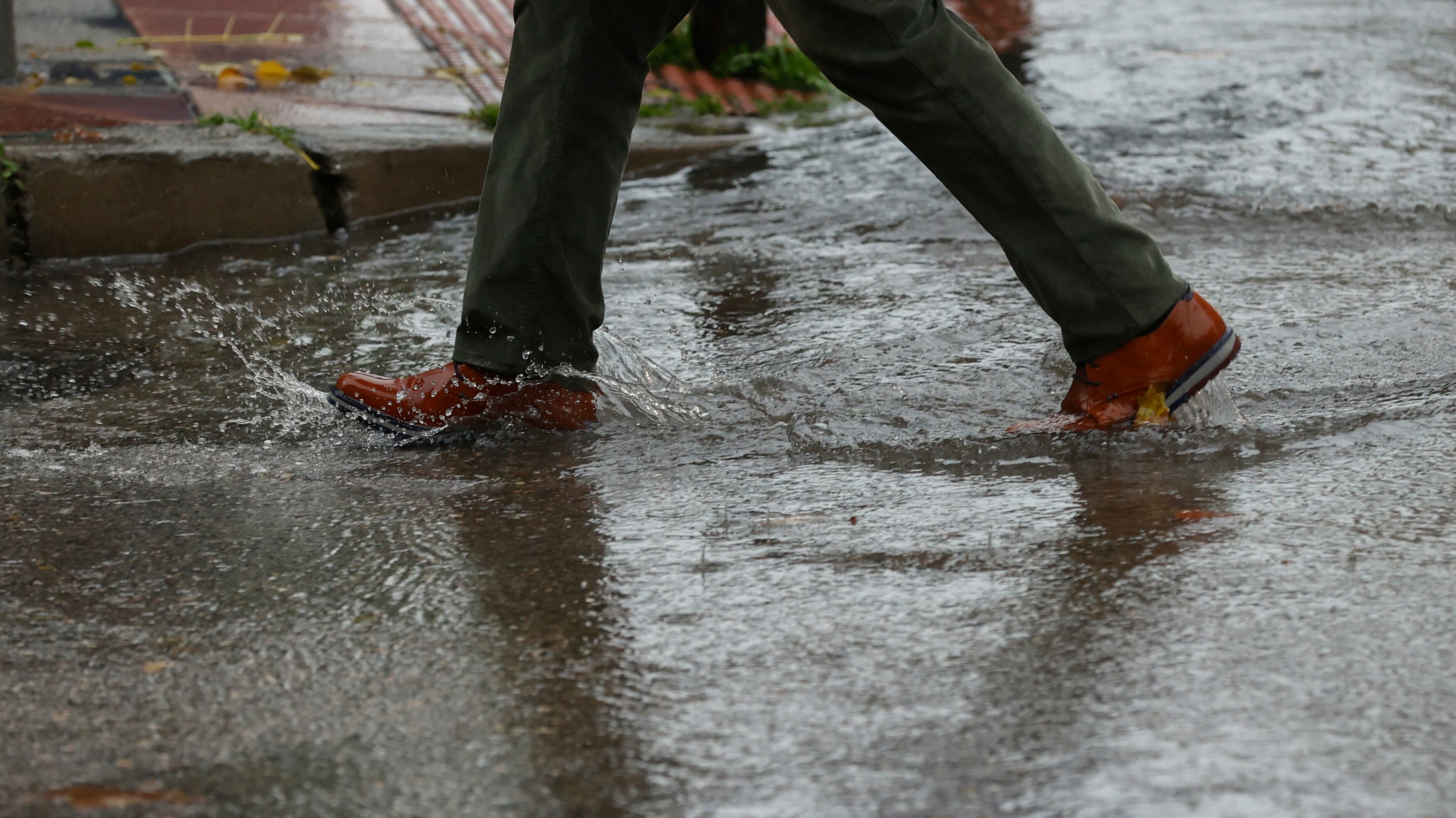 La calle Ubría y La Corredera han sido las más afectadas por las intensas lluvias