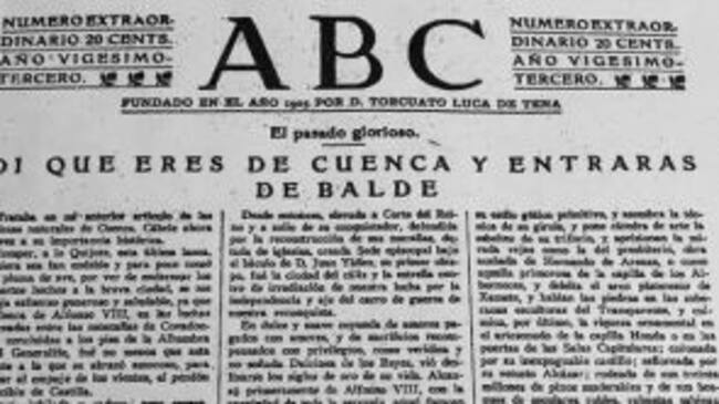 Página 5 del diario ABC del 13 de marzo de 1927 con un artículo de Kleiser