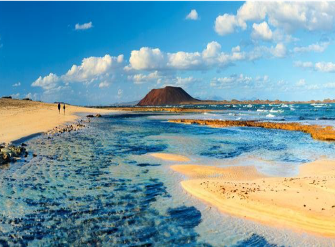 Imagen de una de las playas de Corralejo