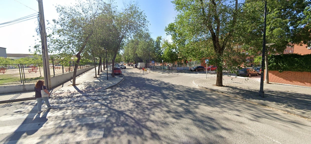 El paseo del Prado en Valdemoro, lugar el suceso