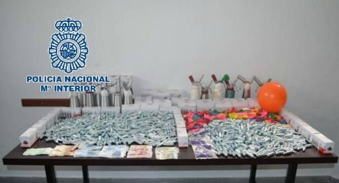 Material intervenido en la operación Neurona 2