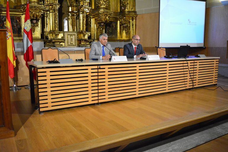 Carlos Martín Tobalina en su reunión con empresarios de Ávila
