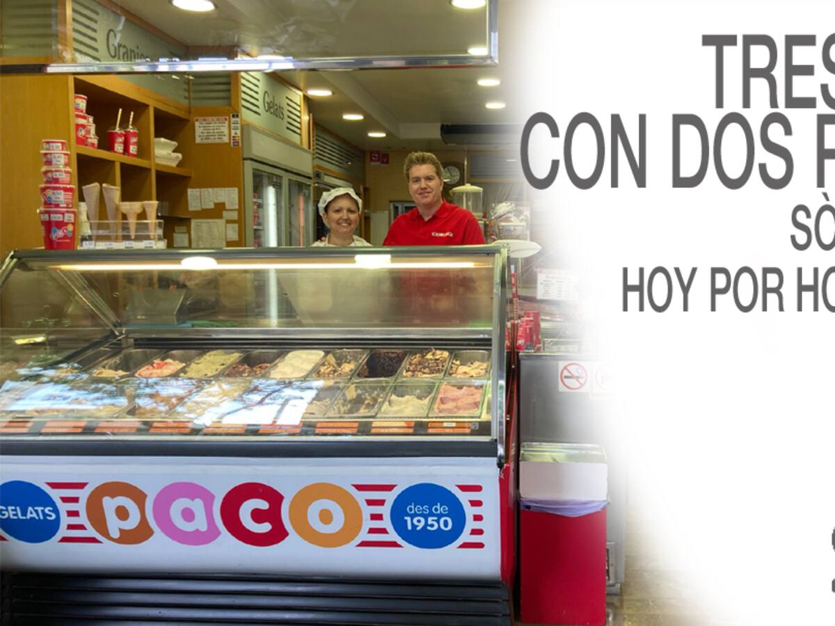 Tres euros con dos pesetas - Gelats Paco