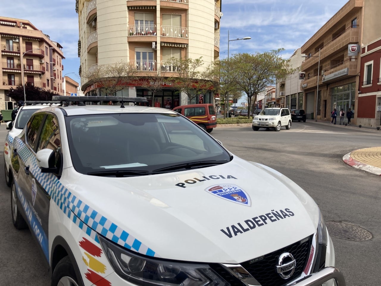 Imagen de archivo de un coche patrulla de la Policía Local de Valdepeñas (Ciudad Real)