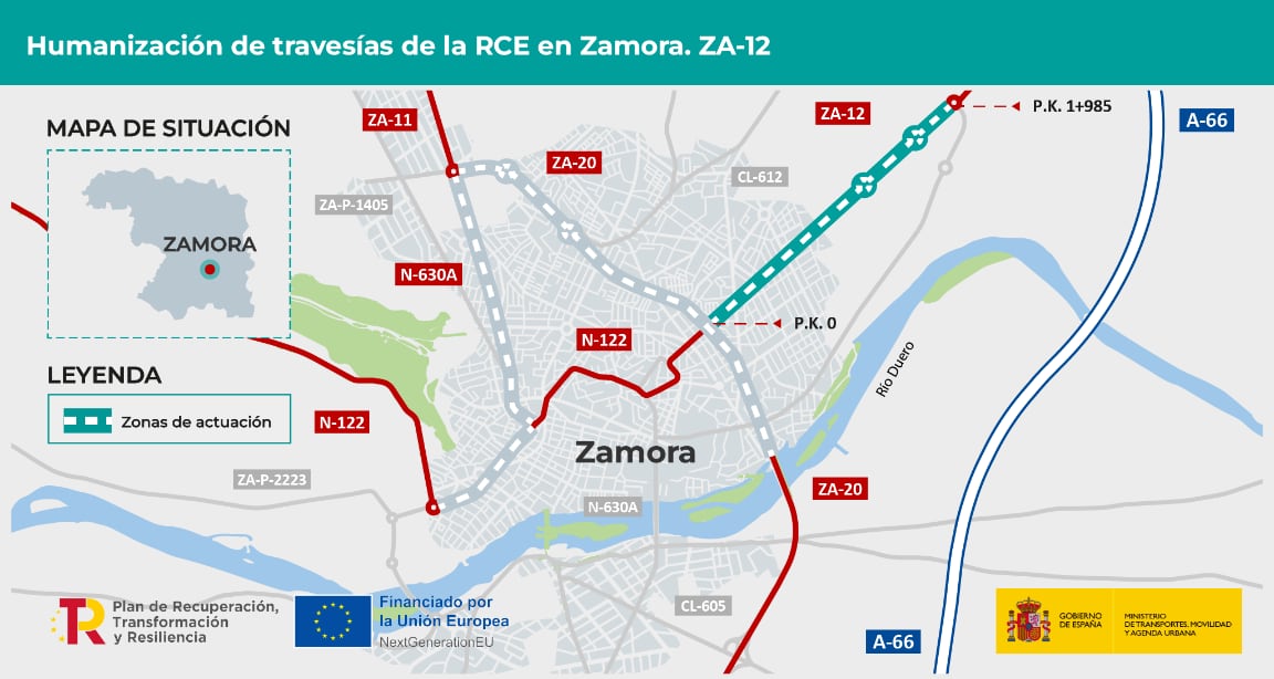 Plano del tramo objeto de la intervención