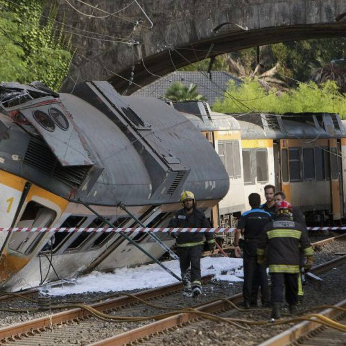 Descarrila un tren en O Porriño