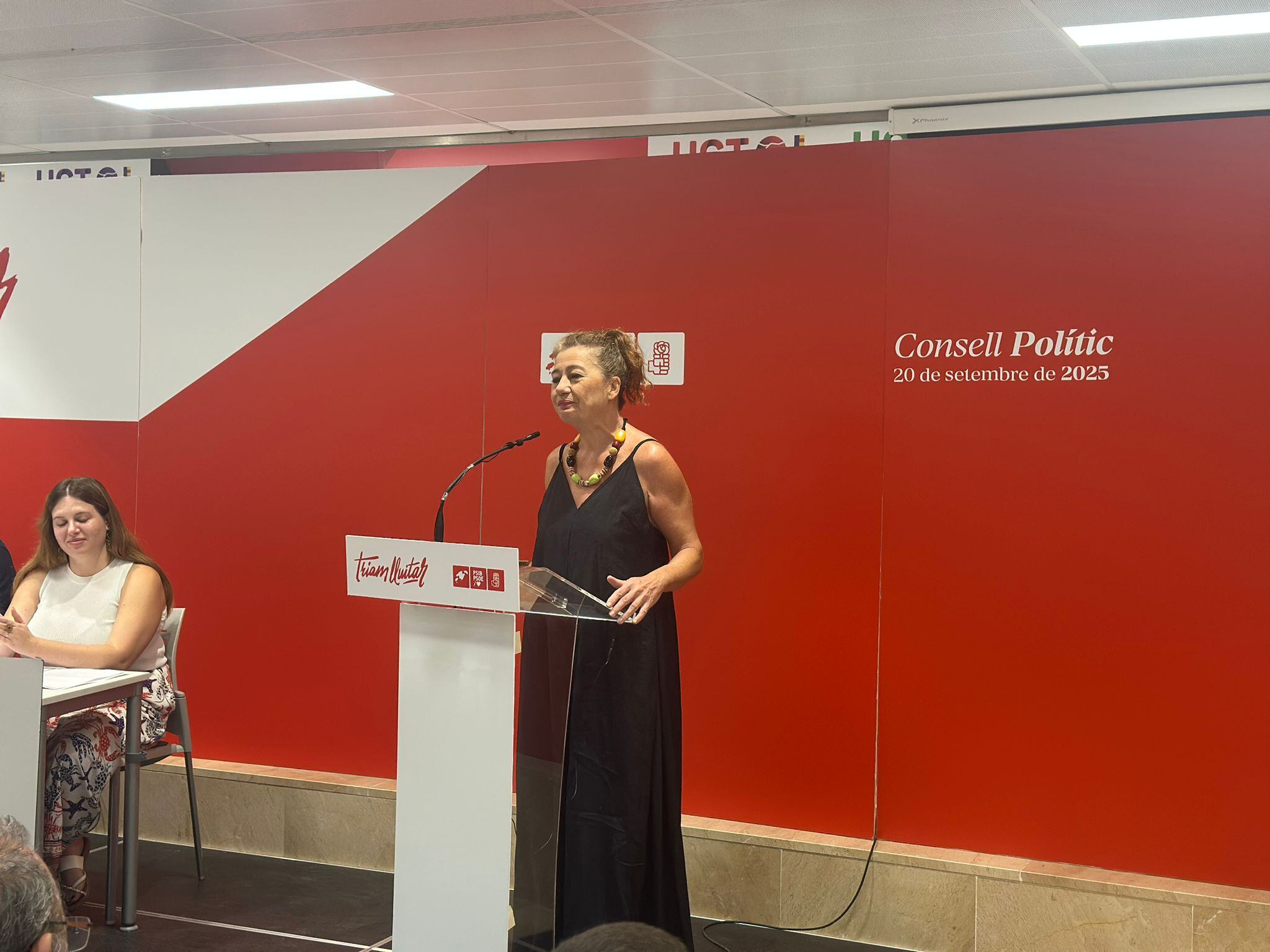 Francina Armengol, durante el Consell Polític del PSIB.