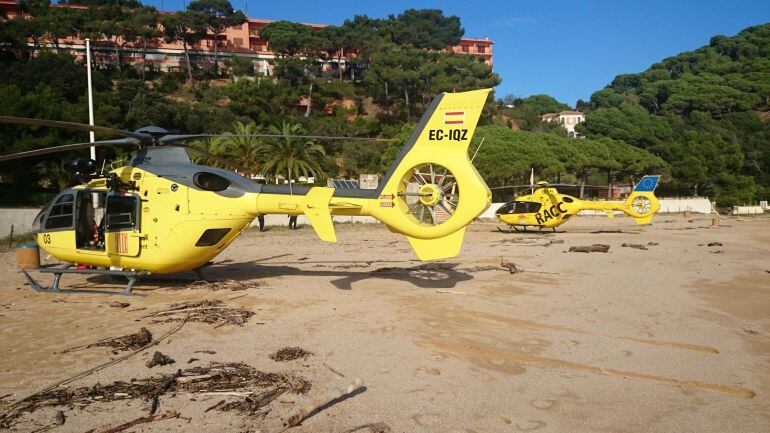 Rescaten un pescador de 74 anys que ha caigut de les roques a Blanes
