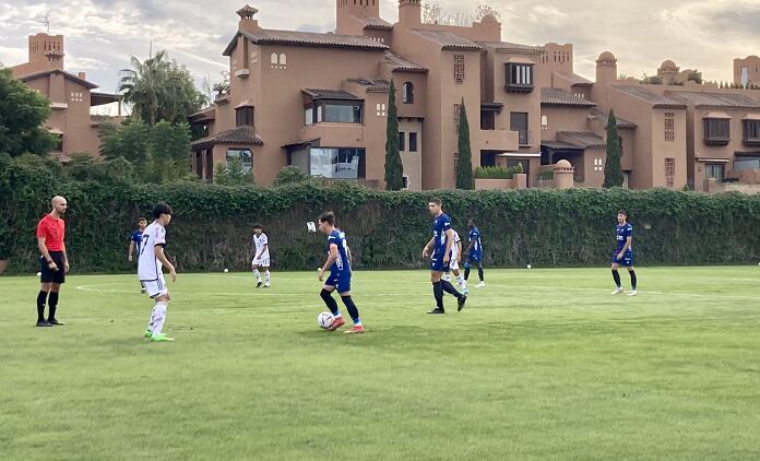 Un momento del partido