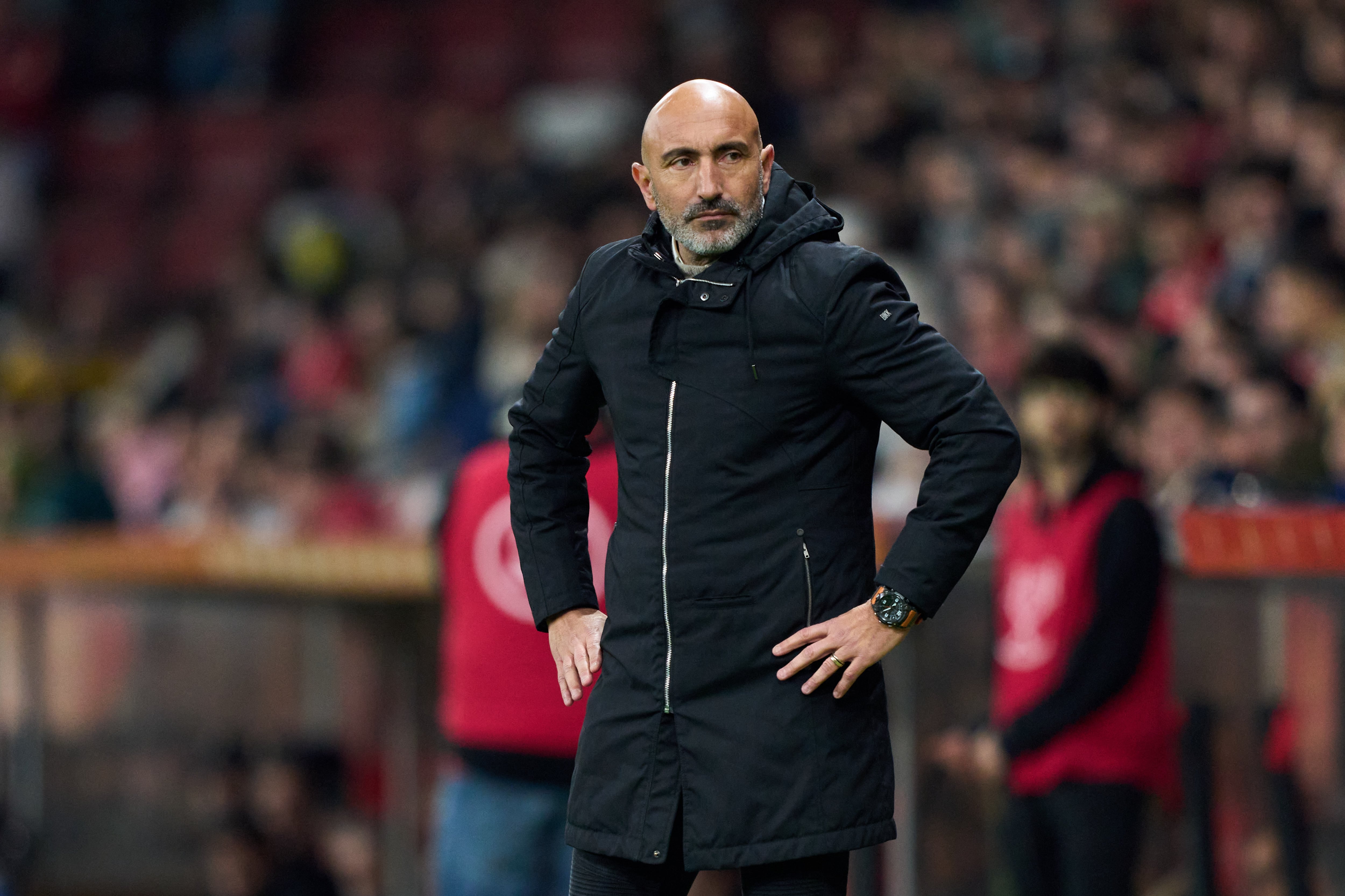 Abelardo Fernández, durante un partido con el Real Sporting.